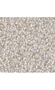 Miyuki delica beads 15/0 - Gilt lined white opal DBS-221